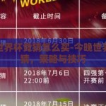 今晚世界杯竞猜怎么买-今晚世界杯竞猜，策略与技巧