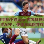 世界杯手机下注app-世界杯热潮下的手机下注APP，便捷与风险并存的新体验