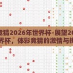 体彩竞猜2026年世界杯-展望2026年世界杯，体彩竞猜的激情与挑战