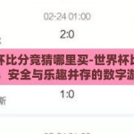 世界杯比分竞猜哪里买-世界杯比分竞猜，安全与乐趣并存的数字游戏