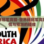 世界杯冠军竞猜-世界杯冠军竞猜，激情与预测的碰撞