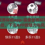 下注世界杯的app-探索世界杯观赛新体验，下注APP的魅力与风险