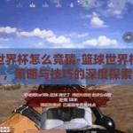 篮球世界杯怎么竞猜-篮球世界杯竞猜，策略与技巧的深度探索