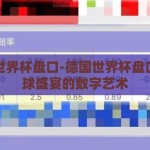 德国世界杯盘口-德国世界杯盘口，足球盛宴的数字艺术