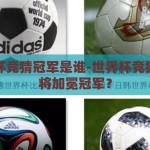 世界杯竞猜冠军是谁-世界杯竞猜，谁将加冕冠军？