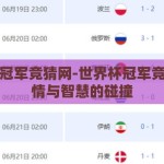 世界杯冠军竞猜网-世界杯冠军竞猜，激情与智慧的碰撞