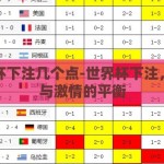 世界杯下注几个点-世界杯下注，理性与激情的平衡