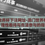 澳门世界杯下注网址-澳门世界杯下注，理性看待与合法参与的指南