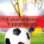 世界杯下注 2026-展望2026，世界杯下注的激情与策略