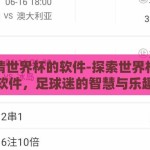 能竞猜世界杯的软件-探索世界杯竞猜软件，足球迷的智慧与乐趣