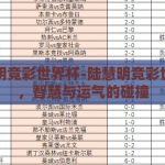 陆慧明竞彩世界杯-陆慧明竞彩世界杯，智慧与运气的碰撞