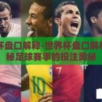 世界杯盘口解释-世界杯盘口解析，揭秘足球赛事的投注奥秘