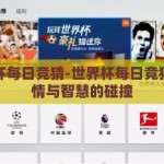 世界杯每日竞猜-世界杯每日竞猜，激情与智慧的碰撞