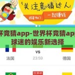 世界杯竞猜app-世界杯竞猜app，足球迷的娱乐新选择