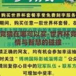 世界杯竞猜在哪可以买-世界杯竞猜，激情与智慧的碰撞
