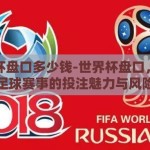 世界杯盘口多少钱-世界杯盘口，揭秘足球赛事的投注魅力与风险