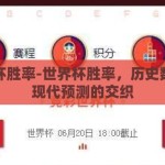 世界杯胜率-世界杯胜率，历史数据与现代预测的交织