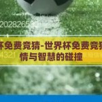 世界杯免费竞猜-世界杯免费竞猜，激情与智慧的碰撞