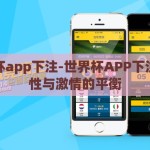 世界杯app下注-世界杯APP下注，理性与激情的平衡
