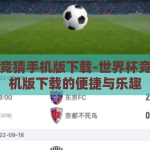 世界杯竞猜手机版下载-世界杯竞猜，手机版下载的便捷与乐趣