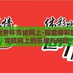 体彩世界杯竞猜网上-探索体彩世界杯竞猜网上的乐趣与风险