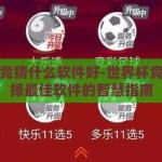 世界杯竞猜什么软件好-世界杯竞猜，选择最佳软件的智慧指南