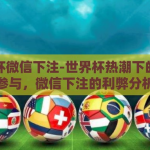 世界杯微信下注-世界杯热潮下的理性参与，微信下注的利弊分析