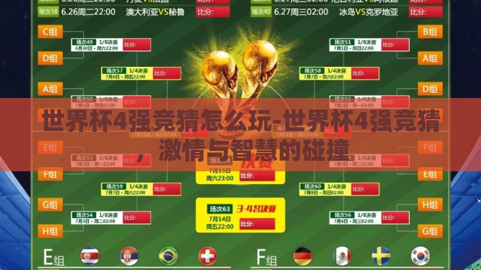 世界杯4强竞猜怎么玩-世界杯4强竞猜,激情与智慧的碰撞 世界杯4强竞猜怎么玩-世界杯4强竞猜,激情与智慧的碰撞