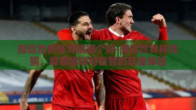微信世界杯竞猜哪个好-微信世界杯竞猜,解锁趣味与智慧的双重体验 微信世界杯竞猜哪个好-微信世界杯竞猜,解锁趣味与智慧的双重体验