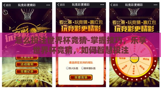 怎么投注世界杯竞猜-掌握技巧，乐享世界杯竞猜，如何智慧投注