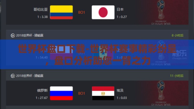 世界杯盘口下载-世界杯赛事精彩纷呈,盘口分析助您一臂之力 世界杯盘口下载-世界杯赛事精彩纷呈,盘口分析助您一臂之力