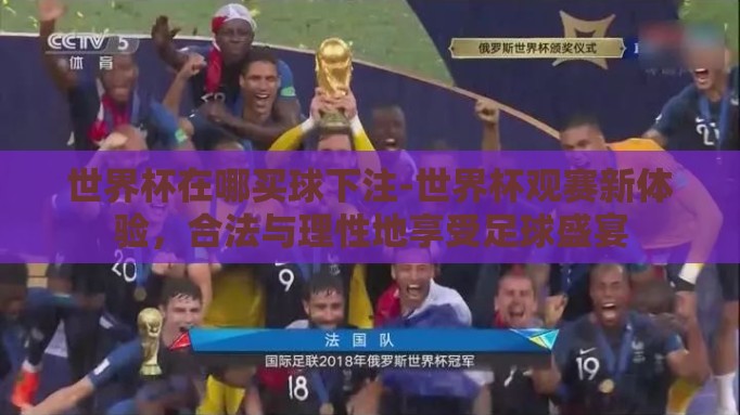 世界杯在哪买球下注-世界杯观赛新体验，合法与理性地享受足球盛宴