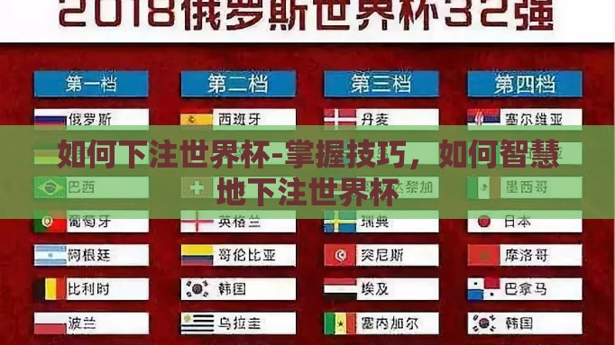如何下注世界杯-掌握技巧，如何智慧地下注世界杯