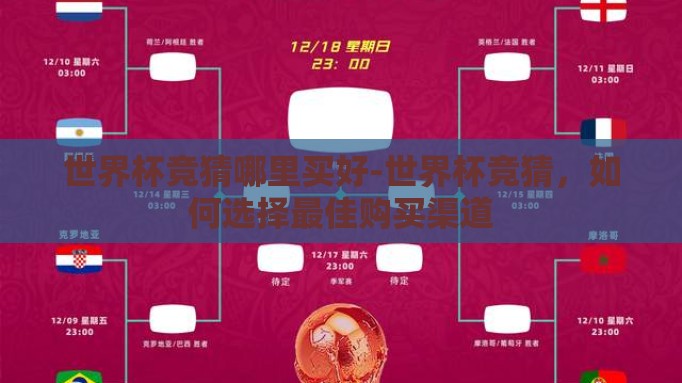 世界杯竞猜哪里买好-世界杯竞猜，如何选择最佳购买渠道