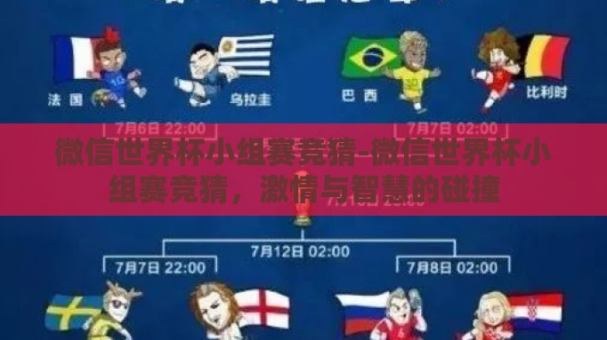 微信世界杯小组赛竞猜-微信世界杯小组赛竞猜，激情与智慧的碰撞