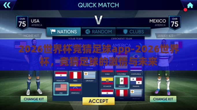 2026世界杯竞猜足球app-2026世界杯，竞猜足球的激情与未来