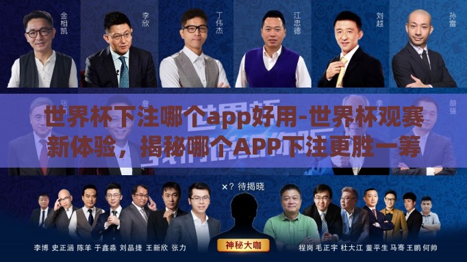 世界杯下注哪个app好用-世界杯观赛新体验，揭秘哪个APP下注更胜一筹