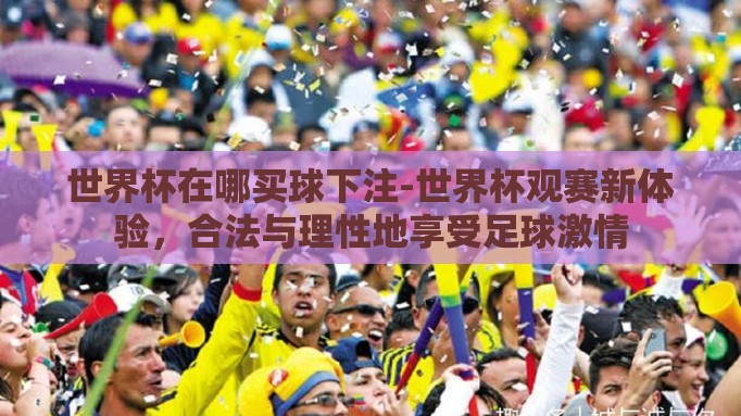 世界杯在哪买球下注-世界杯观赛新体验，合法与理性地享受足球激情