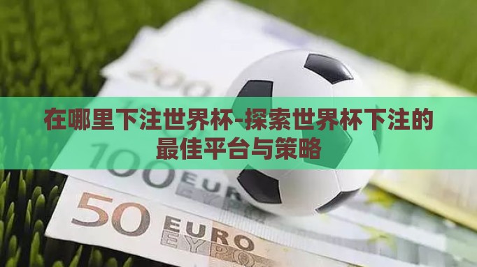 在哪里下注世界杯-探索世界杯下注的最佳平台与策略